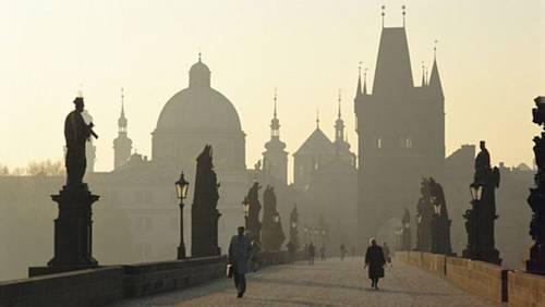 Studio with view of the Charles Bridge